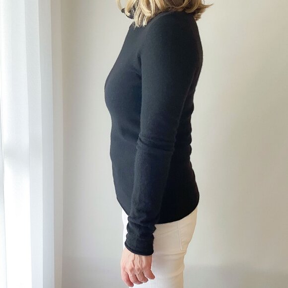 3 Dot black cashmere sweater - Picture 3 of 6